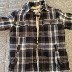 American Eagle Furry Flannel Size Small